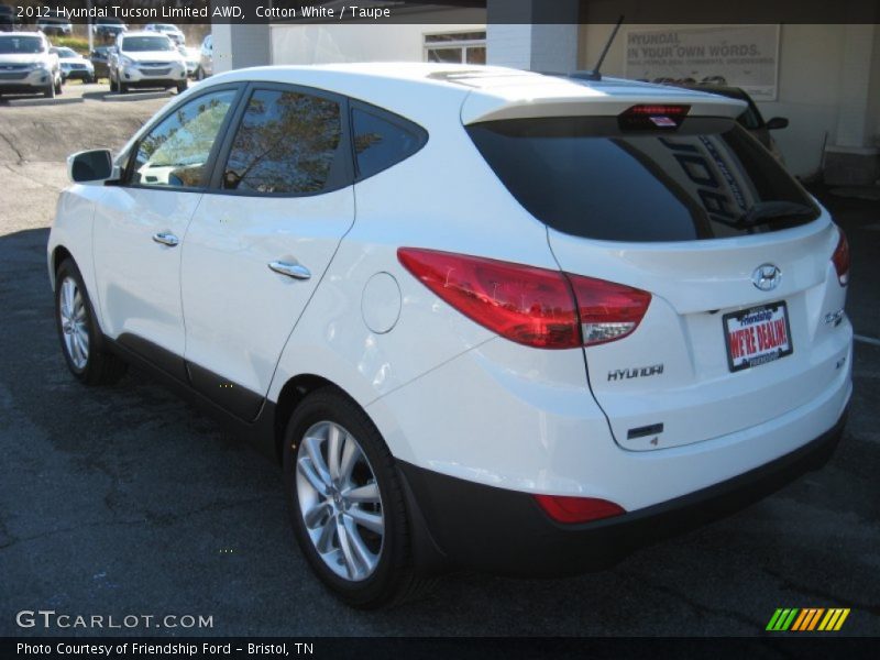 Cotton White / Taupe 2012 Hyundai Tucson Limited AWD