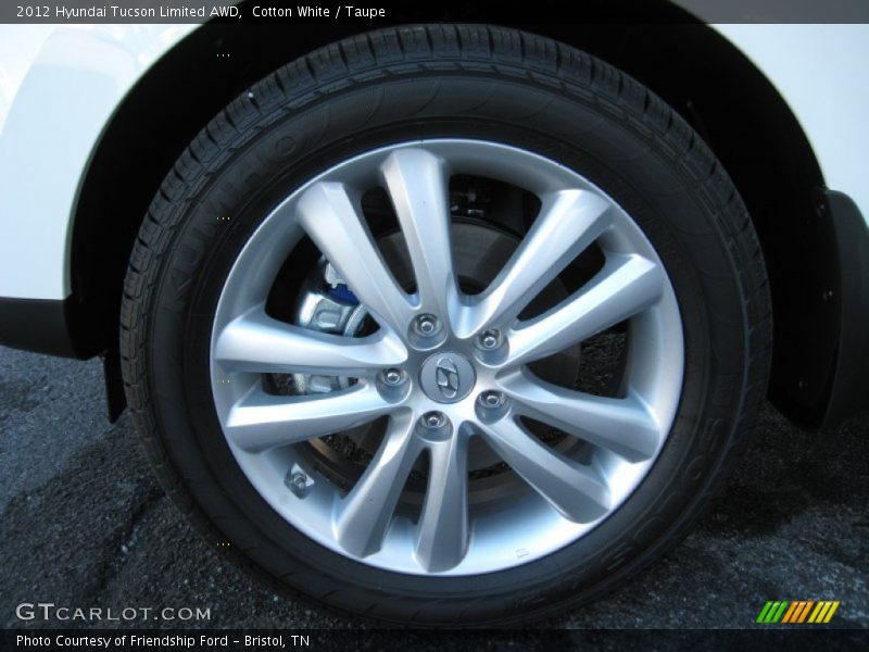 Cotton White / Taupe 2012 Hyundai Tucson Limited AWD