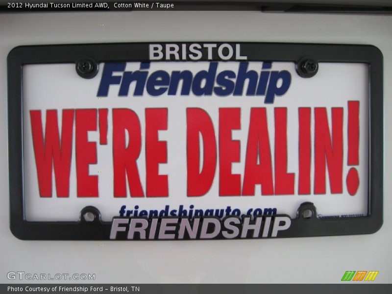 Cotton White / Taupe 2012 Hyundai Tucson Limited AWD