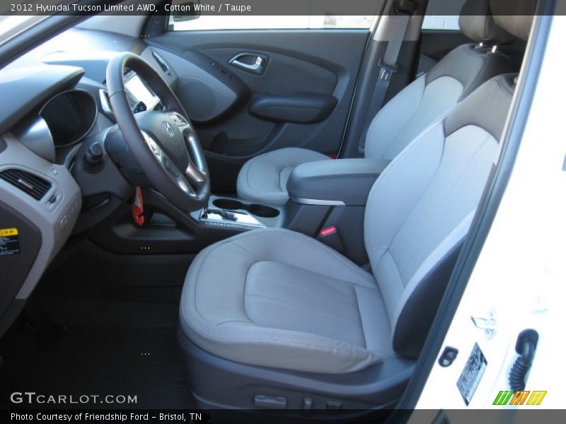 Cotton White / Taupe 2012 Hyundai Tucson Limited AWD