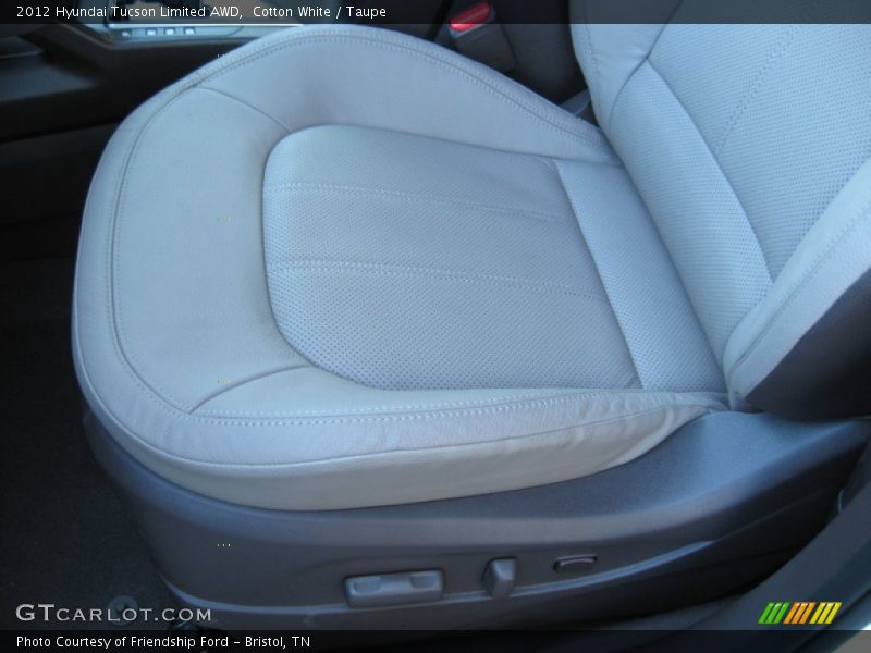 Cotton White / Taupe 2012 Hyundai Tucson Limited AWD