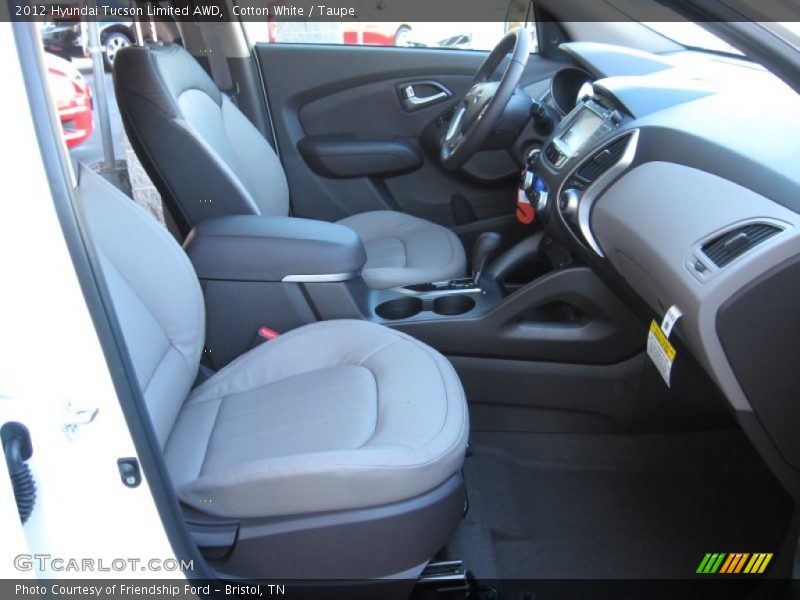 Cotton White / Taupe 2012 Hyundai Tucson Limited AWD