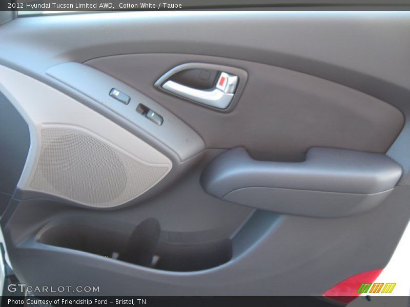 Cotton White / Taupe 2012 Hyundai Tucson Limited AWD