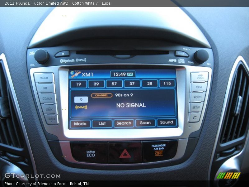Cotton White / Taupe 2012 Hyundai Tucson Limited AWD