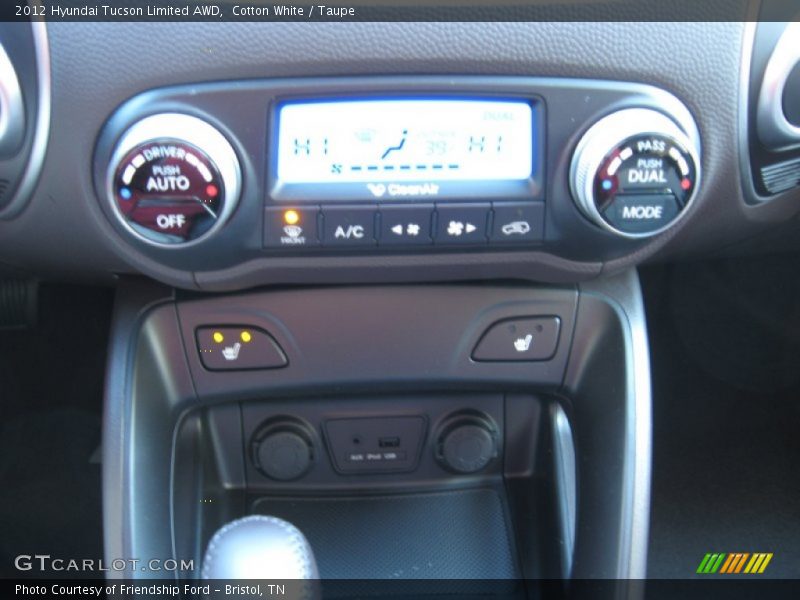 Cotton White / Taupe 2012 Hyundai Tucson Limited AWD