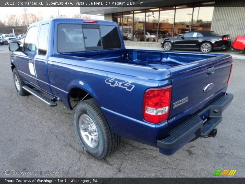 Vista Blue Metallic / Medium Dark Flint 2011 Ford Ranger XLT SuperCab 4x4