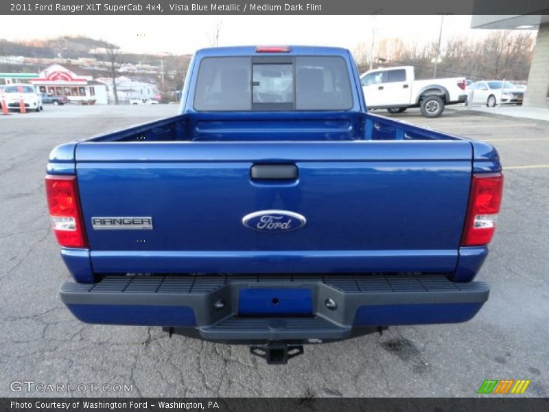 Vista Blue Metallic / Medium Dark Flint 2011 Ford Ranger XLT SuperCab 4x4