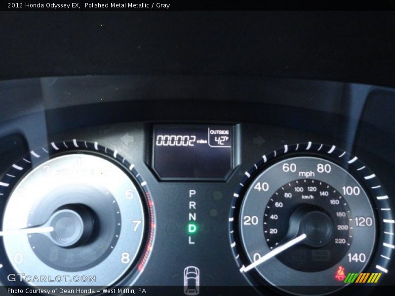  2012 Odyssey EX EX Gauges