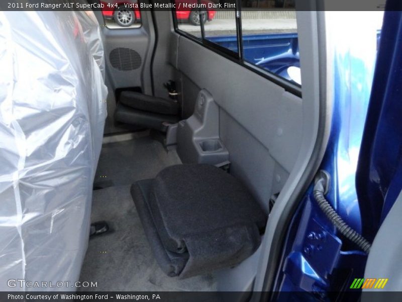Vista Blue Metallic / Medium Dark Flint 2011 Ford Ranger XLT SuperCab 4x4