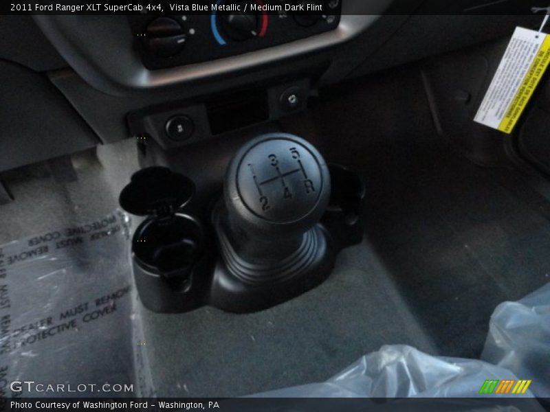 Vista Blue Metallic / Medium Dark Flint 2011 Ford Ranger XLT SuperCab 4x4