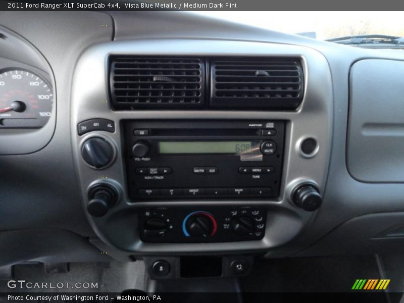 Vista Blue Metallic / Medium Dark Flint 2011 Ford Ranger XLT SuperCab 4x4