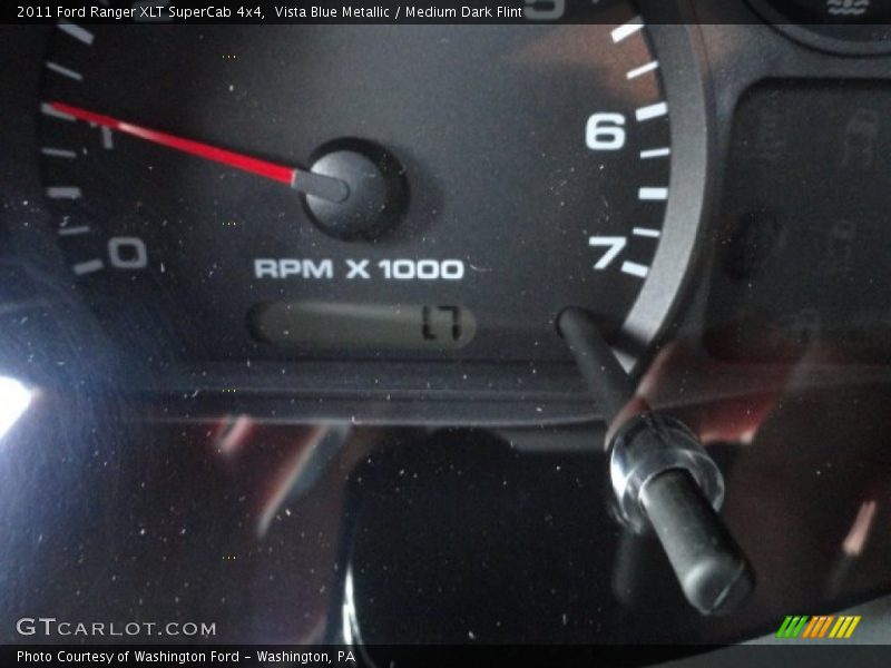 Vista Blue Metallic / Medium Dark Flint 2011 Ford Ranger XLT SuperCab 4x4