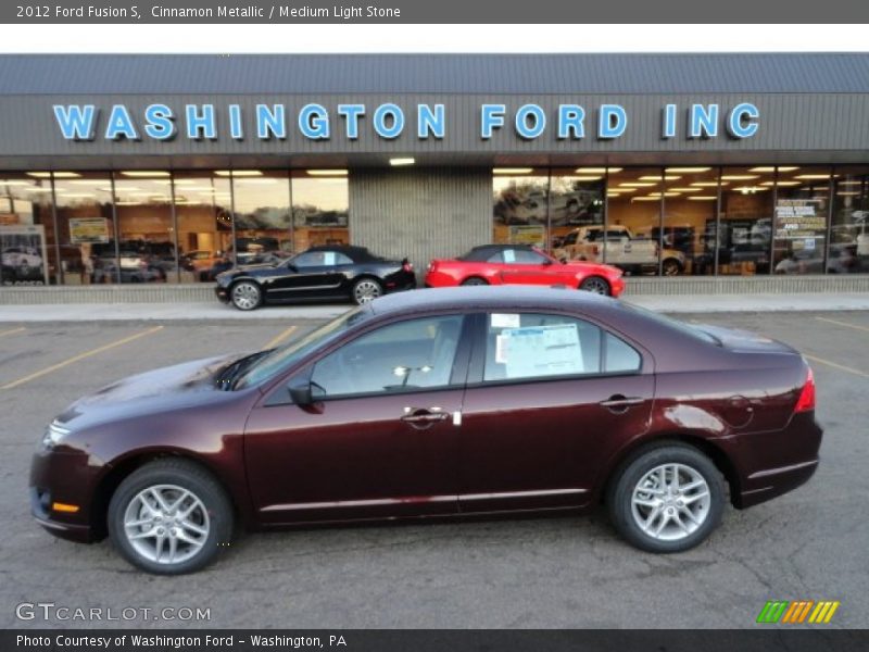 Cinnamon Metallic / Medium Light Stone 2012 Ford Fusion S