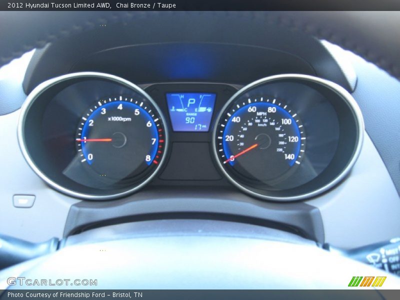  2012 Tucson Limited AWD Limited AWD Gauges
