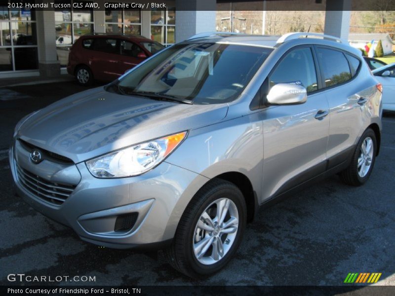 Graphite Gray / Black 2012 Hyundai Tucson GLS AWD