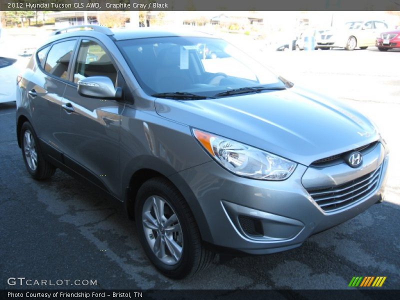 Graphite Gray / Black 2012 Hyundai Tucson GLS AWD