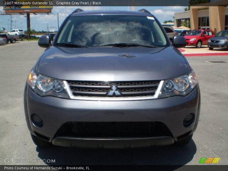 Graphite Gray Pearl / Black 2007 Mitsubishi Outlander LS