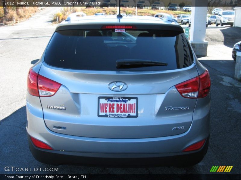 Graphite Gray / Black 2012 Hyundai Tucson GLS AWD