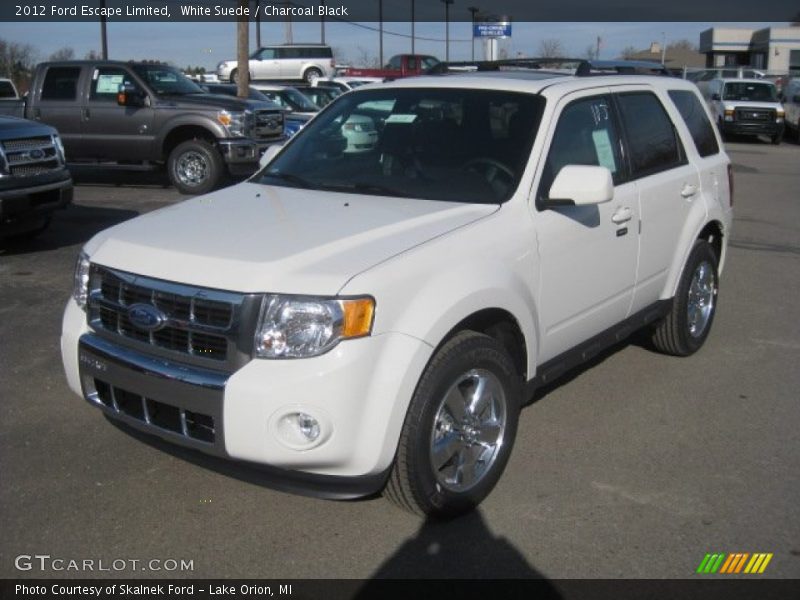 White Suede / Charcoal Black 2012 Ford Escape Limited