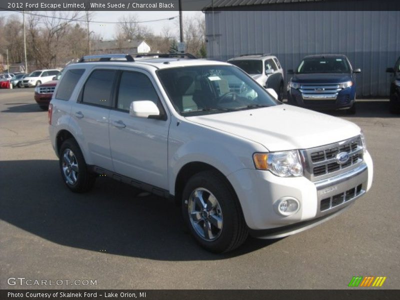 White Suede / Charcoal Black 2012 Ford Escape Limited