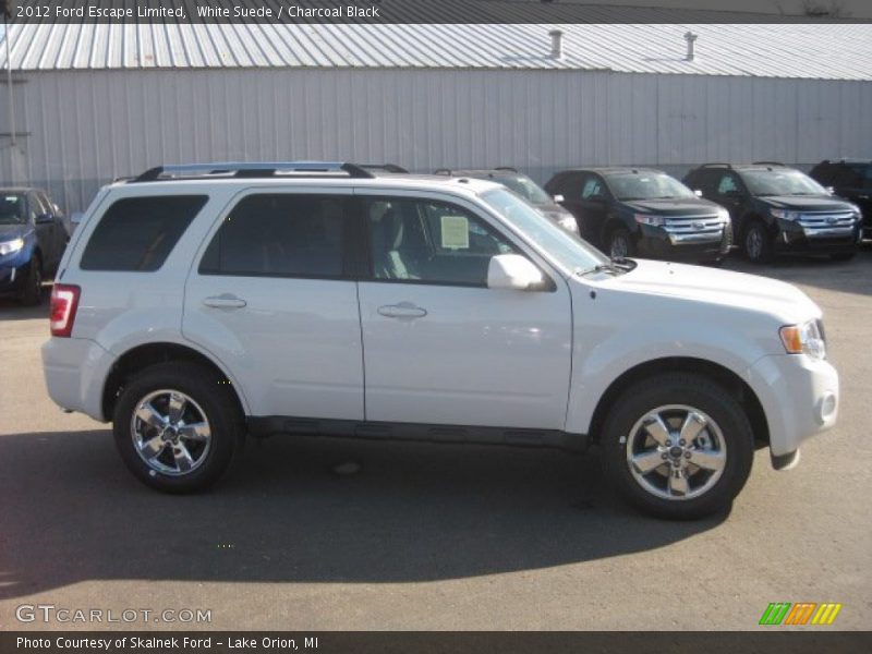 White Suede / Charcoal Black 2012 Ford Escape Limited