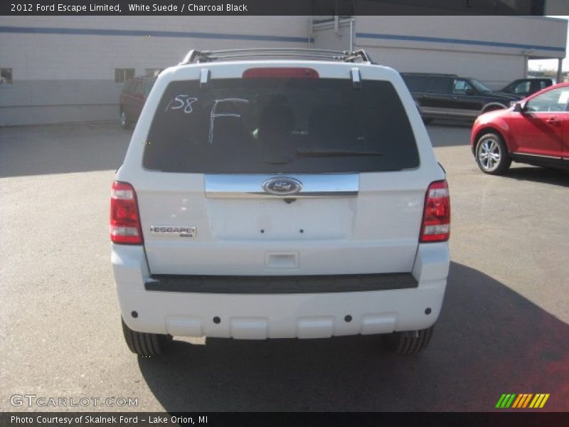 White Suede / Charcoal Black 2012 Ford Escape Limited
