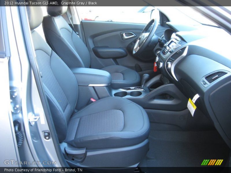 Graphite Gray / Black 2012 Hyundai Tucson GLS AWD