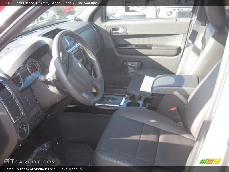 White Suede / Charcoal Black 2012 Ford Escape Limited