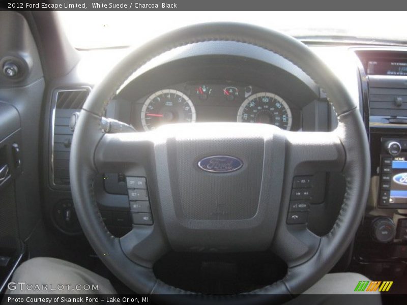 White Suede / Charcoal Black 2012 Ford Escape Limited
