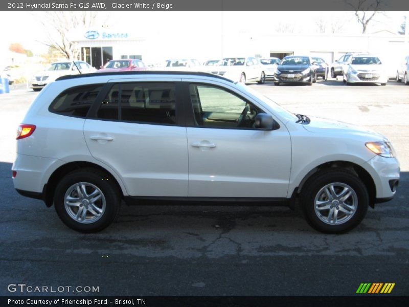 Glacier White / Beige 2012 Hyundai Santa Fe GLS AWD