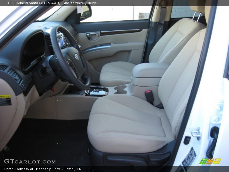  2012 Santa Fe GLS AWD Beige Interior