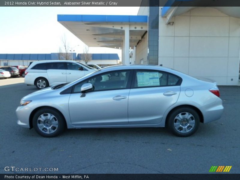  2012 Civic Hybrid Sedan Alabaster Silver Metallic