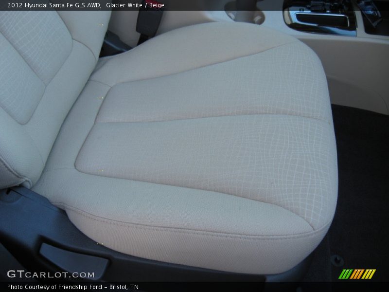 Glacier White / Beige 2012 Hyundai Santa Fe GLS AWD
