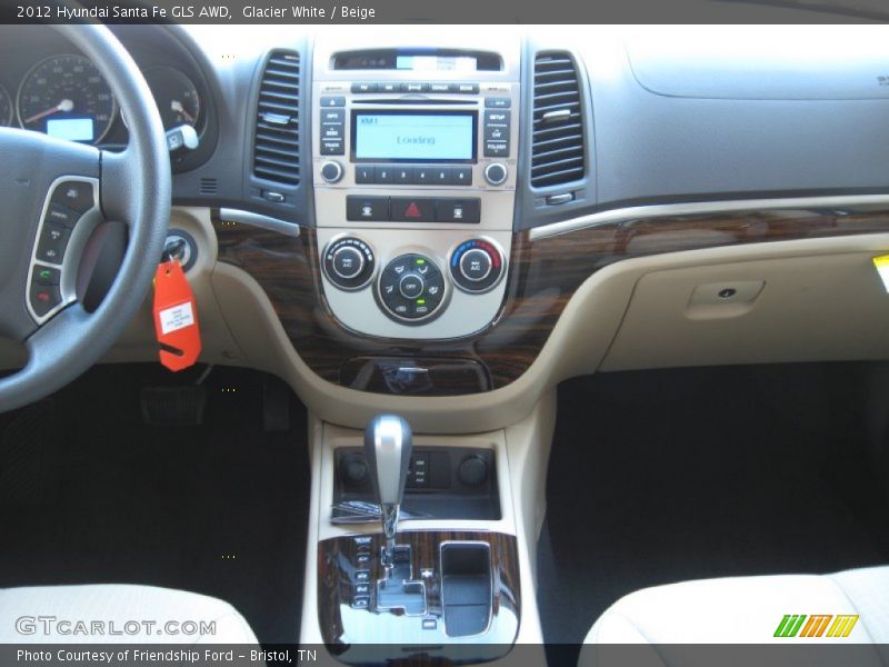 Controls of 2012 Santa Fe GLS AWD