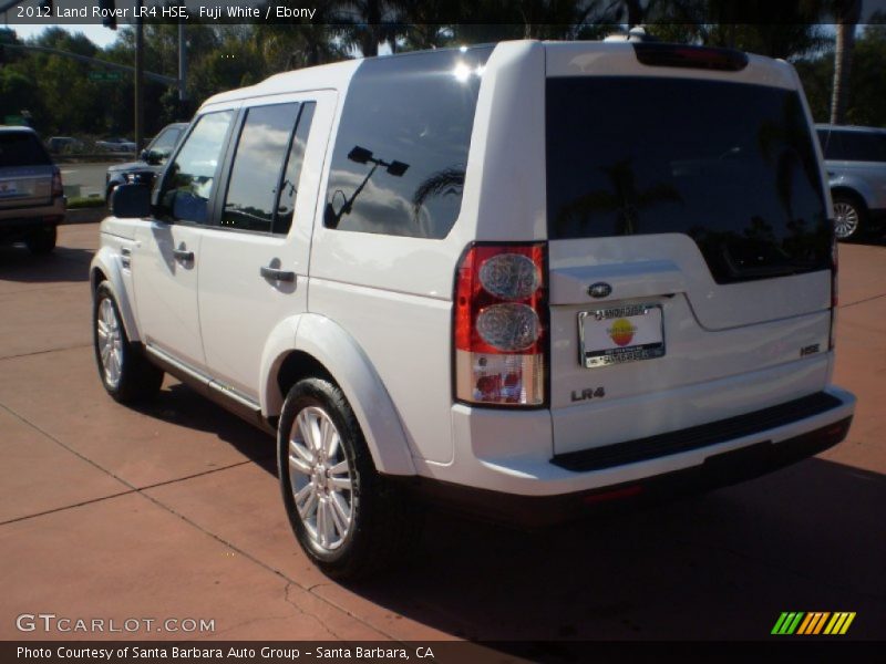 Fuji White / Ebony 2012 Land Rover LR4 HSE