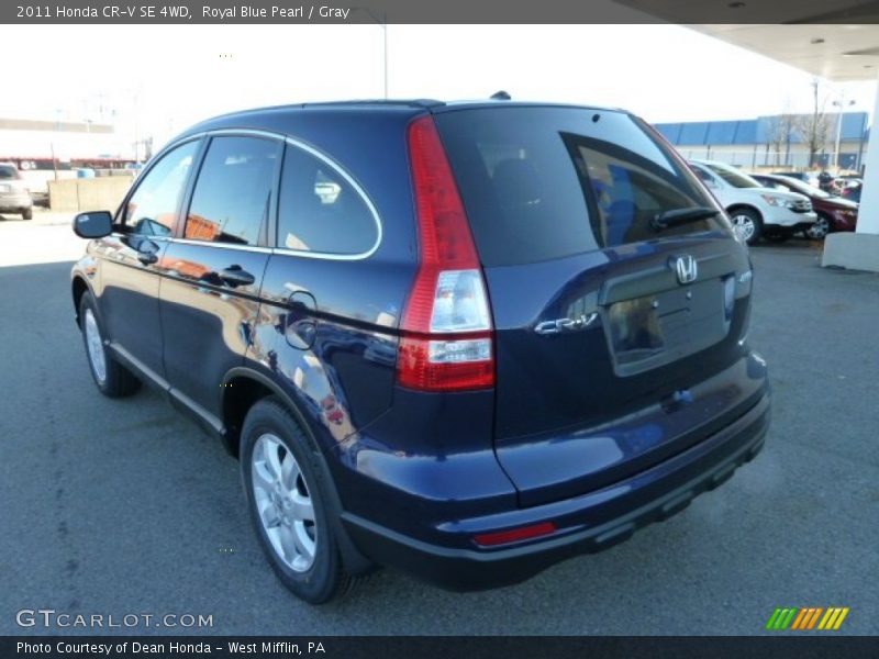 Royal Blue Pearl / Gray 2011 Honda CR-V SE 4WD