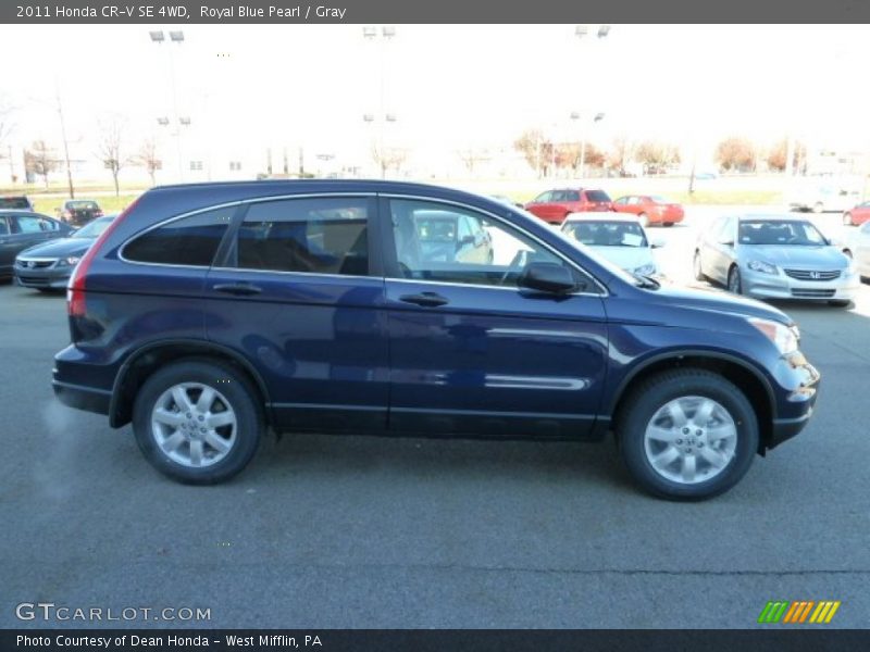 Royal Blue Pearl / Gray 2011 Honda CR-V SE 4WD