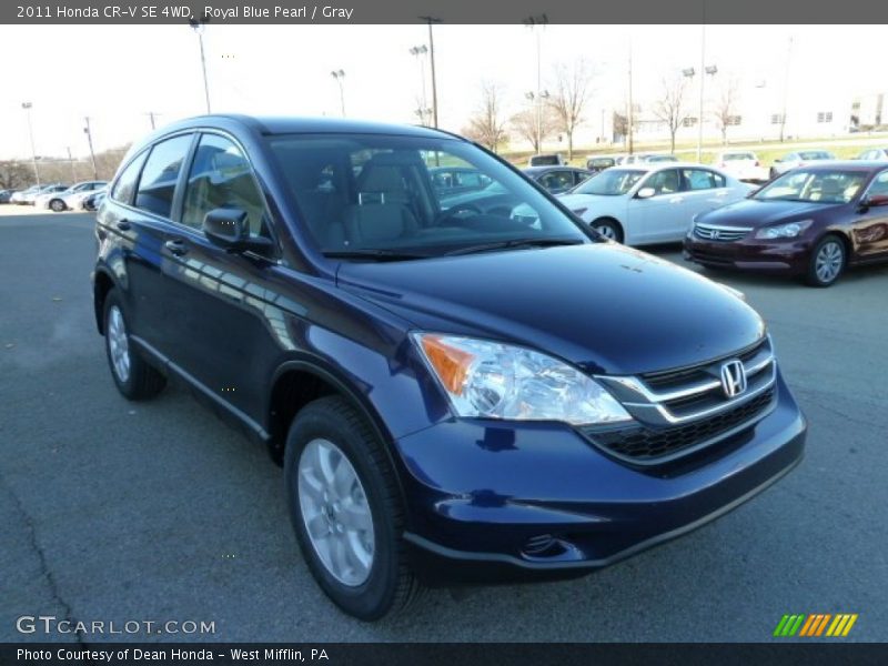 Royal Blue Pearl / Gray 2011 Honda CR-V SE 4WD