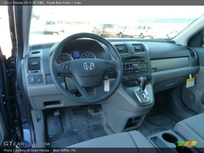 Royal Blue Pearl / Gray 2011 Honda CR-V SE 4WD