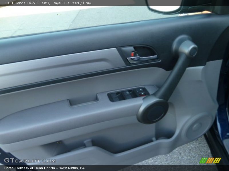 Royal Blue Pearl / Gray 2011 Honda CR-V SE 4WD