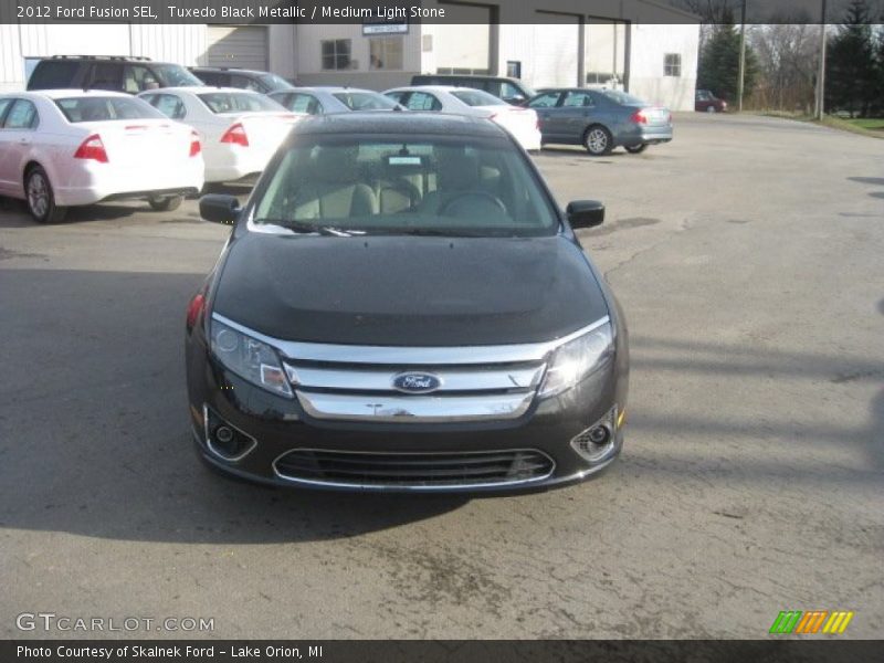 Tuxedo Black Metallic / Medium Light Stone 2012 Ford Fusion SEL