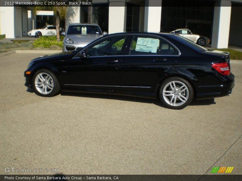 Black / Black 2012 Mercedes-Benz C 250 Sport
