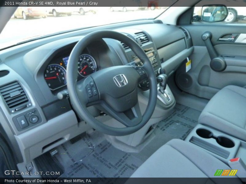 Royal Blue Pearl / Gray 2011 Honda CR-V SE 4WD