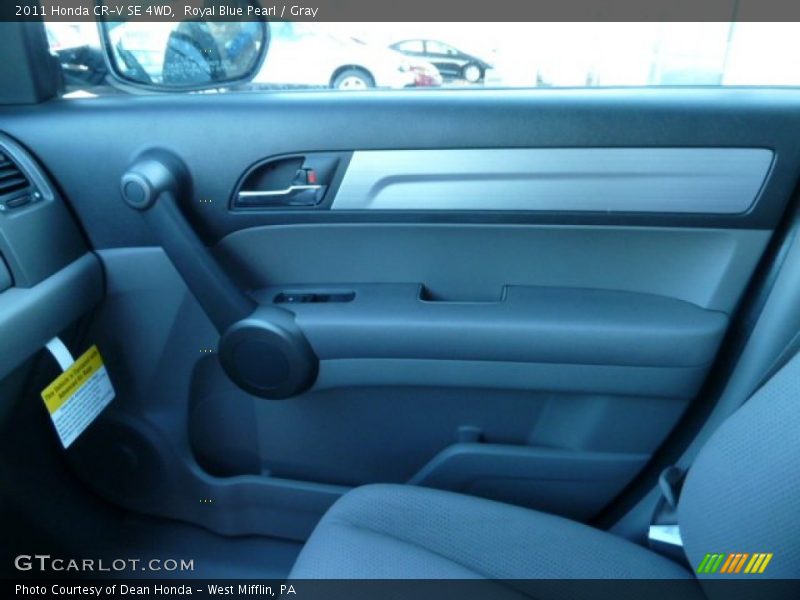 Royal Blue Pearl / Gray 2011 Honda CR-V SE 4WD