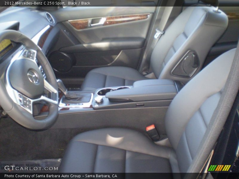 Black / Black 2012 Mercedes-Benz C 250 Sport