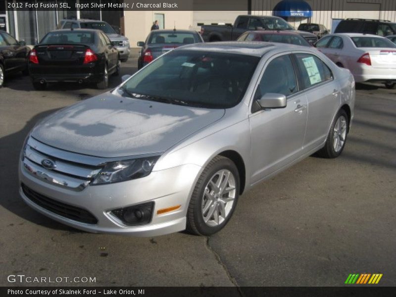 Ingot Silver Metallic / Charcoal Black 2012 Ford Fusion SEL