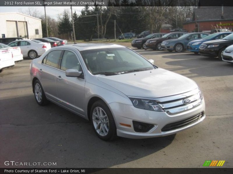 Ingot Silver Metallic / Charcoal Black 2012 Ford Fusion SEL
