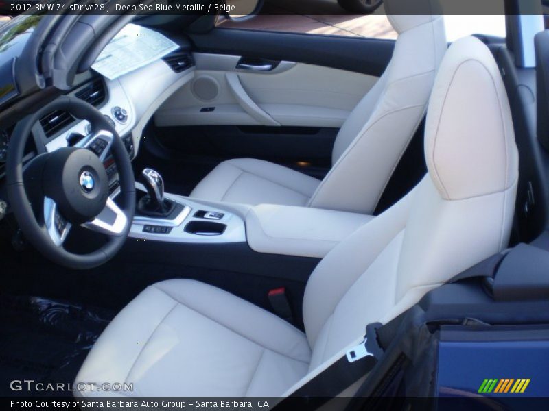  2012 Z4 sDrive28i Beige Interior