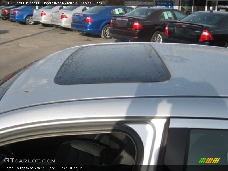 Ingot Silver Metallic / Charcoal Black 2012 Ford Fusion SEL