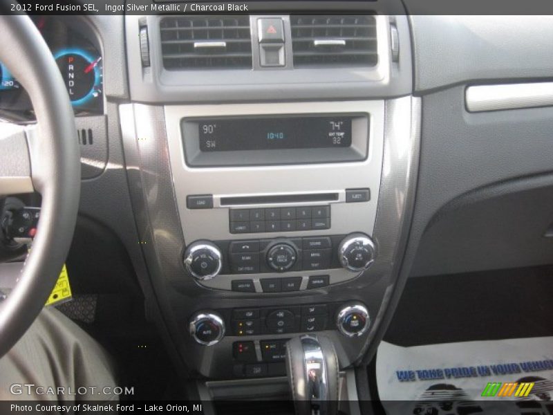 Ingot Silver Metallic / Charcoal Black 2012 Ford Fusion SEL